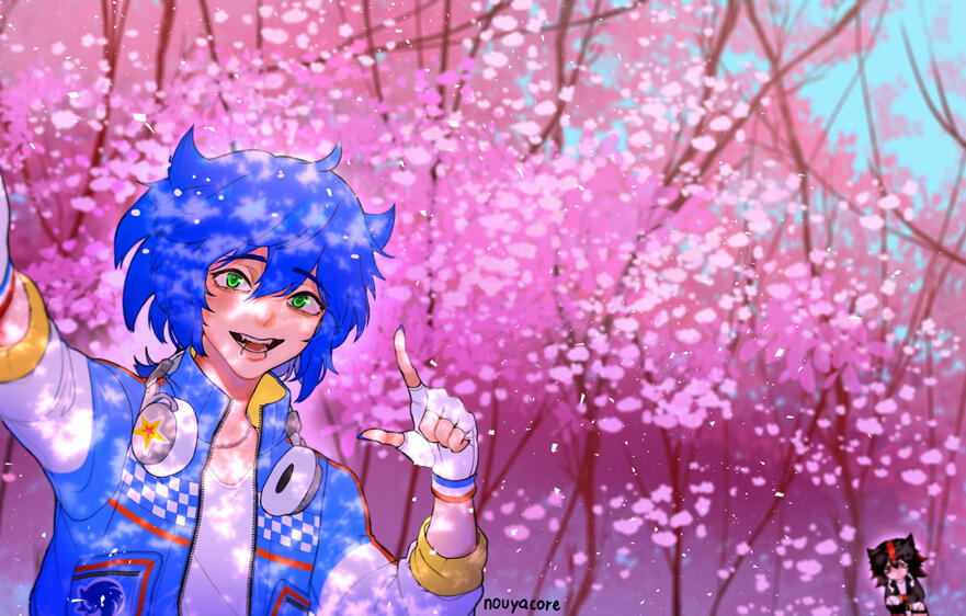 cherry blossom - sonic fanart